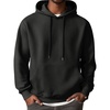 image:imageCOOFANDY Mens Hooded Sweatshirts Long Sleeve Casual Waffle Knit Pullover Hoodies with Kanga PocketBlack