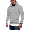 image:imageCOOFANDY Mens Hoodie Casual Drawstring Athletic Hoodies Hooded Pullover Sweatshirts with PocketLight Gray
