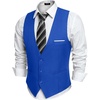 image:imageCOOFANDY Mens Suit Vest Slim Fit Formal Dress Waistcoat Casual Business Vests for Suit or TuxedoRoyal Blue