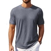 image:imageCOOFANDY Mens TShirts Summer Crew Neck Casual T Shirts Plain Short Sleeve Shirts Basic TeesMedium Gray