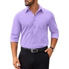 image:imageCOOFANDY Mens Tech Dress Shirts Long Sleeve Poplin Formal Shirt Casual Button Down ShirtsLavender