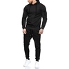 image:imageCOOFANDY Mens Tracksuit 2 Piece Hooded Athletic Sweatsuits Casual Running Jogging Sport Suit SetsBlack