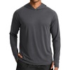 image:imageCOOFANDY Mens UPF 50 Sun Shirt Long Sleeve Fishing Shirt UV Protection Hoodie Summer Running Hiking Hooded Rash GuardDark Gray