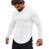 image:imageCOOFANDY Mens Workout Sweatshirts Long Sleeve Muscle Fit Athletic Gym Hoodies Pullover1 White