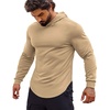 image:imageCOOFANDY Mens Workout Sweatshirts Long Sleeve Muscle Fit Athletic Gym Hoodies PulloverKhaki