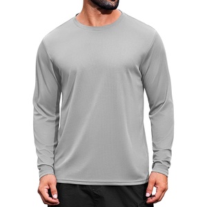 image:imageCOOFANDY Long Sleeve Shirts for Men Moisture Wicking Activewear TShirts Workout Running ShirtsLight Grey
