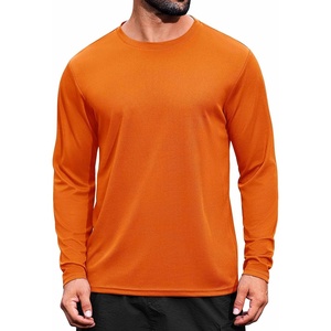 image:imageCOOFANDY Long Sleeve Shirts for Men Moisture Wicking Activewear TShirts Workout Running ShirtsOrange