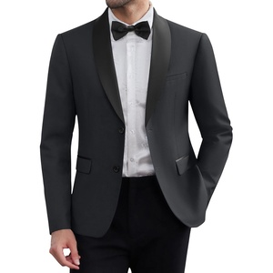 image:imageCOOFANDY Men Tuxedo Jacket Slim Fit Blazer Suit Jacket Prom Dinner Party WeddingDark Grey