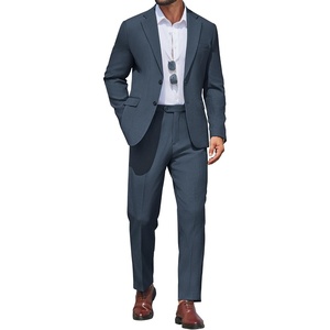 image:imageCOOFANDY Mens 2 Piece Suit Slim Fit Two Buttons Dress Suits Solid Jacket and Pants Set Tuxedo for Wedding Prom BusinessDark Blue