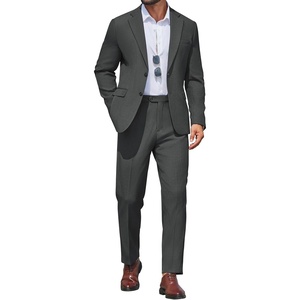 image:imageCOOFANDY Mens 2 Piece Suit Slim Fit Two Buttons Dress Suits Solid Jacket and Pants Set Tuxedo for Wedding Prom BusinessDark Gray