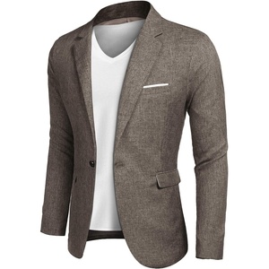 image:imageCOOFANDY Mens Blazer Casual Sport Coats Slim Fit One Button Suit Jacket Lightweight Sports JacketKhaki