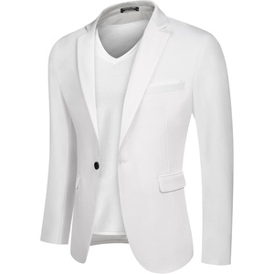 image:imageCOOFANDY Mens Blazer Casual Sport Coats Slim Fit One Button Suit Jacket Lightweight Sports JacketWhite