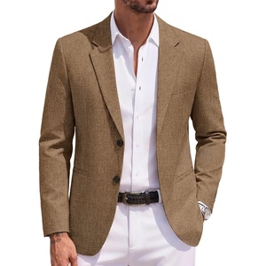 image:imageCOOFANDY Mens Blazer Casual Two Buttons Sport Coats Lightweight Suit JacketCamel