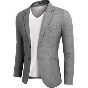 image:imageCOOFANDY Mens Blazer Casual Two Buttons Sport Coats Lightweight Suit JacketDusty Gray