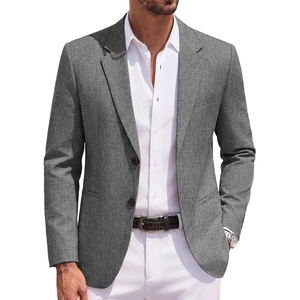image:imageCOOFANDY Mens Blazer Casual Two Buttons Sport Coats Lightweight Suit JacketGray