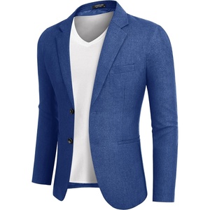 image:imageCOOFANDY Mens Blazer Casual Two Buttons Sport Coats Lightweight Suit JacketZroyal Blue
