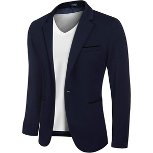 image:imageCOOFANDY Mens Casual Blazer Jacket Slim Fit Sports Coat Business Suit Jackets One ButtonNavy Blue