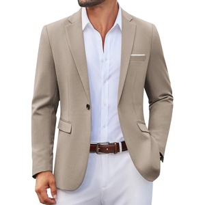 image:imageCOOFANDY Mens Casual Blazer One Button Sport Coats Lightweight Suit JacketKhaki