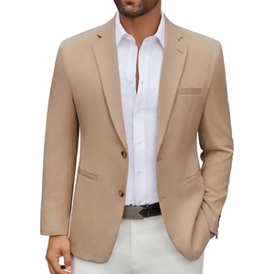 image:imageCOOFANDY Mens Casual Blazer Regular Fit Lightweight Two Button Sport Coat Suit JacketKhaki