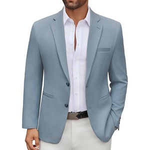 image:imageCOOFANDY Mens Casual Blazer Regular Fit Lightweight Two Button Sport Coat Suit JacketLight Blue
