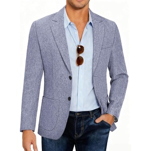 image:imageCOOFANDY Mens Casual Blazer Slim Fit Sport Coat Lightweight Two Button Suit JacketsBlue