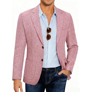 image:imageCOOFANDY Mens Casual Blazer Slim Fit Sport Coat Lightweight Two Button Suit JacketsBrick Red