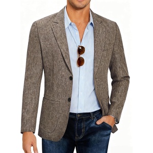 image:imageCOOFANDY Mens Casual Blazer Slim Fit Sport Coat Lightweight Two Button Suit JacketsBrown