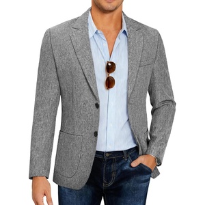 image:imageCOOFANDY Mens Casual Blazer Slim Fit Sport Coat Lightweight Two Button Suit JacketsGray