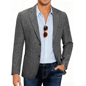 image:imageCOOFANDY Mens Casual Blazer Slim Fit Sport Coat Lightweight Two Button Suit JacketsLinen Black