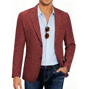 image:imageCOOFANDY Mens Casual Blazer Slim Fit Sport Coat Lightweight Two Button Suit JacketsWine Red