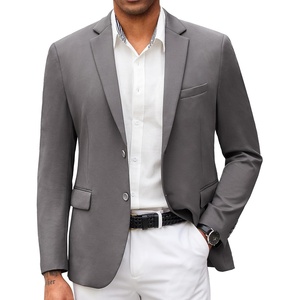 image:imageCOOFANDY Mens Casual Blazer Slim Fit Suit Jacket Lightweight Knit Sport Coat Two Button Blazer JacketDark Grey