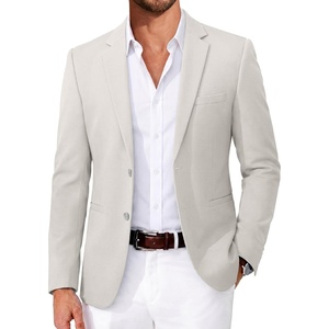 image:imageCOOFANDY Mens Casual Blazer Slim Fit Suit Jackets Two Button Lightweight Knit Sport CoatLight Grey