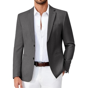 image:imageCOOFANDY Mens Casual Blazer Slim Fit Two Buttons Sport Coat Lightweight Suit JacketDark Grey