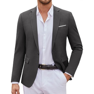 image:imageCOOFANDY Mens Casual Blazer Suit Jackets One Button Sport Coats Lightweight Business Sports JacketsDark Gray