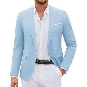 image:imageCOOFANDY Mens Casual Blazer Suit Jackets One Button Sport Coats Lightweight Business Sports JacketsLight Blue