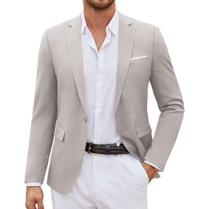 image:imageCOOFANDY Mens Casual Blazer Suit Jackets One Button Sport Coats Lightweight Business Sports JacketsLight Gray