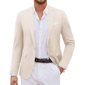 image:imageCOOFANDY Mens Casual Blazer Suit Jackets One Button Sport Coats Lightweight Business Sports JacketsLight Khaki