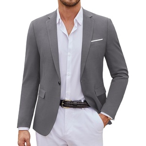 image:imageCOOFANDY Mens Casual Blazer Suit Jackets One Button Sport Coats Lightweight Business Sports JacketsMedium Gray