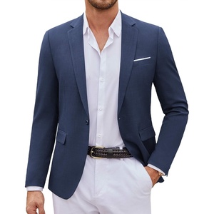 image:imageCOOFANDY Mens Casual Blazer Suit Jackets One Button Sport Coats Lightweight Business Sports JacketsNavy Blue