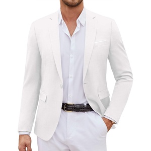 image:imageCOOFANDY Mens Casual Blazer Suit Jackets One Button Sport Coats Lightweight Business Sports JacketsWhite