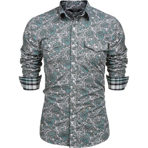 image:imageCOOFANDY Mens Casual Button Down Shirts Stretch Short Sleeve Business Dress Shirt with PocketGreen