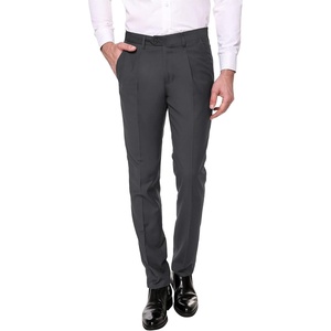 image:imageCOOFANDY Mens Classic Fit Flat Front Dress Pants No Iron Premium Casual Pants Expandable Waist Suit PantsDark Grey