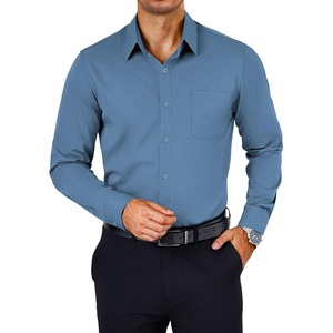 image:imageCOOFANDY Mens Dress Shirts Wrinkle Free Long Sleeve Button Down Shirts Formal Business ShirtBlue