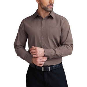 image:imageCOOFANDY Mens Dress Shirts Wrinkle Free Long Sleeve Button Down Shirts Formal Business ShirtBrown