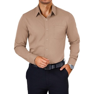 image:imageCOOFANDY Mens Dress Shirts Wrinkle Free Long Sleeve Button Down Shirts Formal Business ShirtKhaki