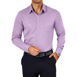 image:imageCOOFANDY Mens Dress Shirts Wrinkle Free Long Sleeve Button Down Shirts Formal Business ShirtLavender