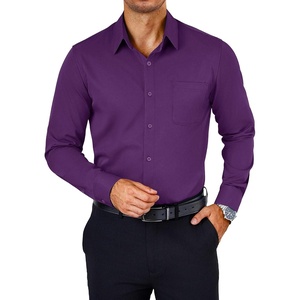 image:imageCOOFANDY Mens Dress Shirts Wrinkle Free Long Sleeve Button Down Shirts Formal Business ShirtPurple