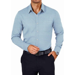 image:imageCOOFANDY Mens Dress Shirts Wrinkle Free Long Sleeve Button Down Shirts Formal Business ShirtWhite Geometric Patterns