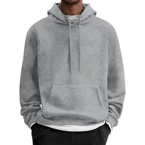 image:imageCOOFANDY Mens Fleece Hoodie Long Sleeve Hooded Sweatshirt Casual Basic Essential Drawstring Pullover Hoodie With PocketGray
