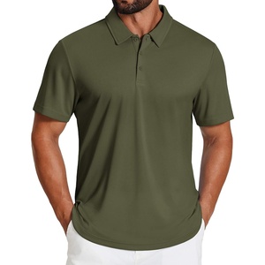 image:imageCOOFANDY Mens Golf Polo Shirts Short Sleeve Quick Dry Moisture Wicking Performance Collared Golf Shirt for MenArmy Green